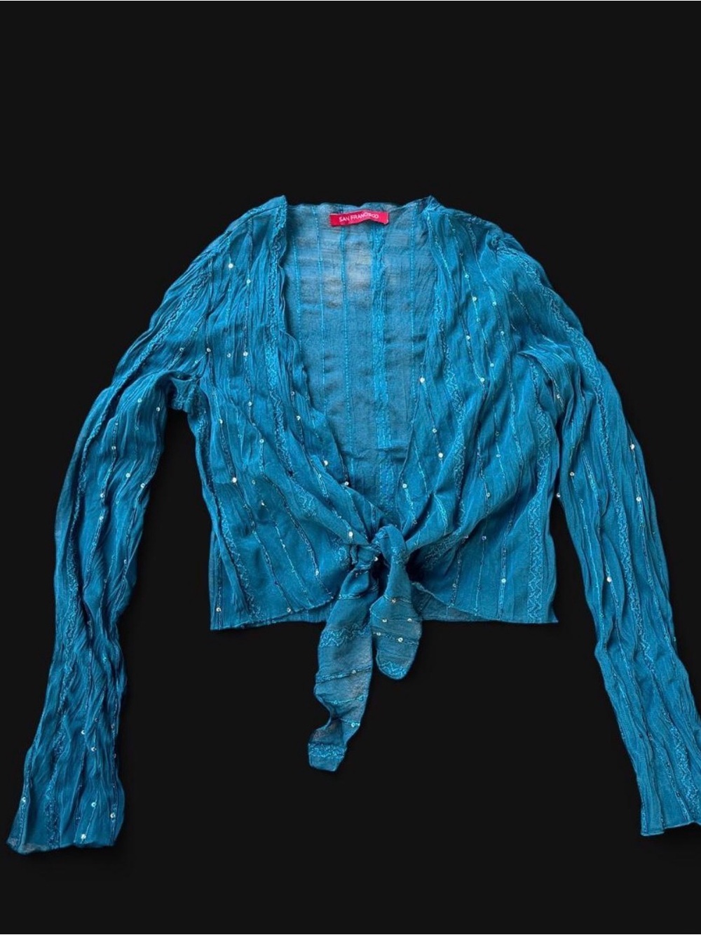 Blue Fairy bolero with sequins